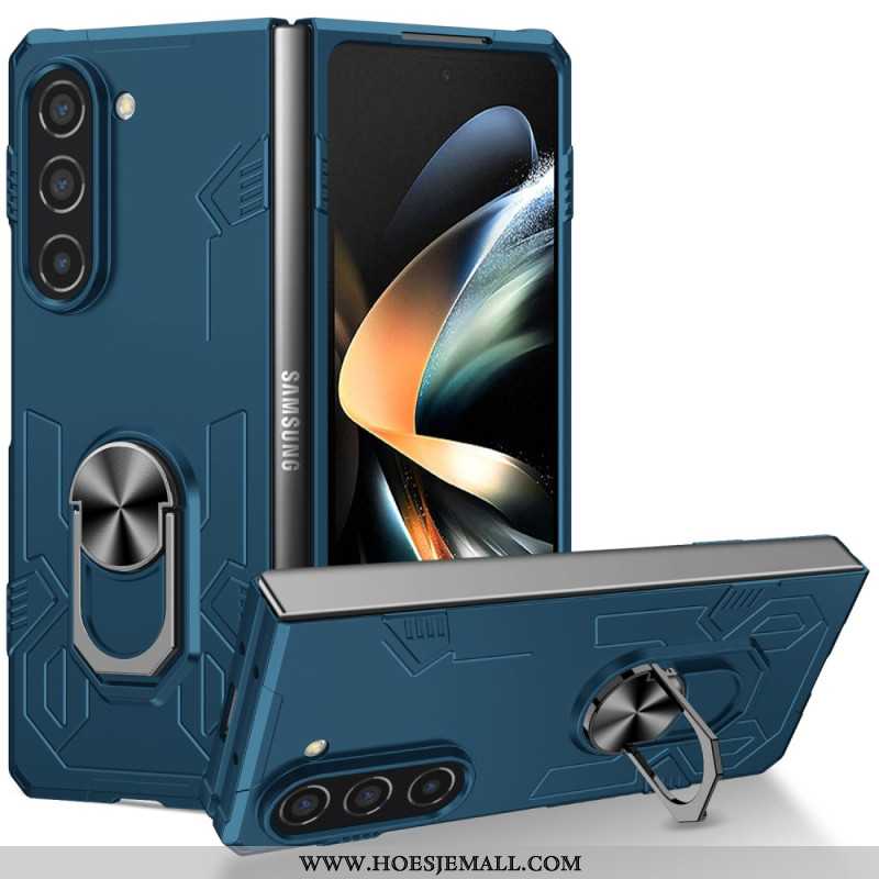 Cover Hoesje Samsung Galaxy Z Fold 5 Telefoonhoesje Defender Ring-ondersteuning