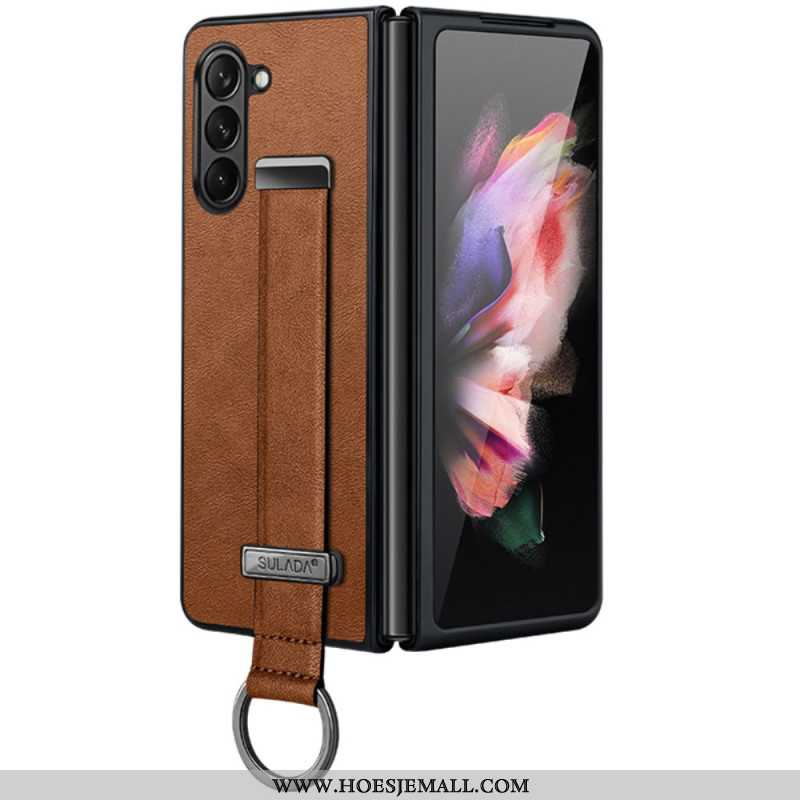 Cover Hoesje Samsung Galaxy Z Fold 6 Telefoonhoesje Sulada-steunband