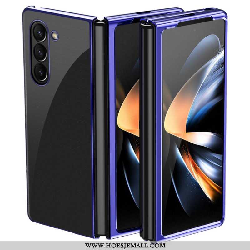 Hoesje Samsung Galaxy Z Fold 6 Transparante Metalen Randen