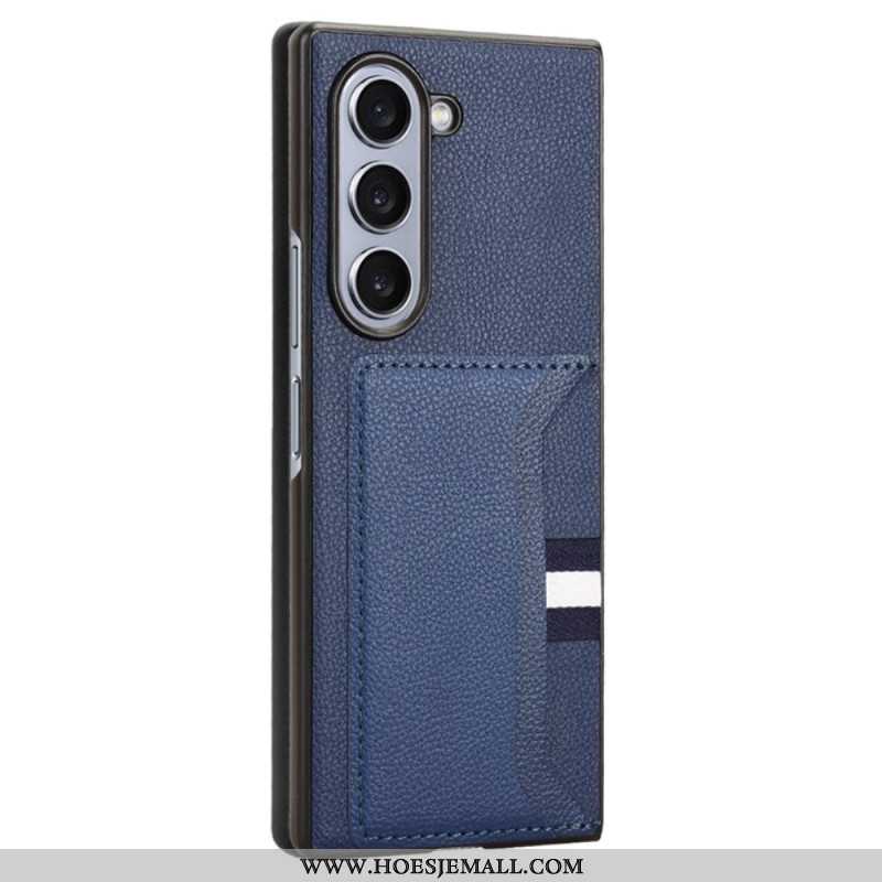 Hoesje Voor Samsung Galaxy Z Fold 6 Driekleurige Kaarthouder