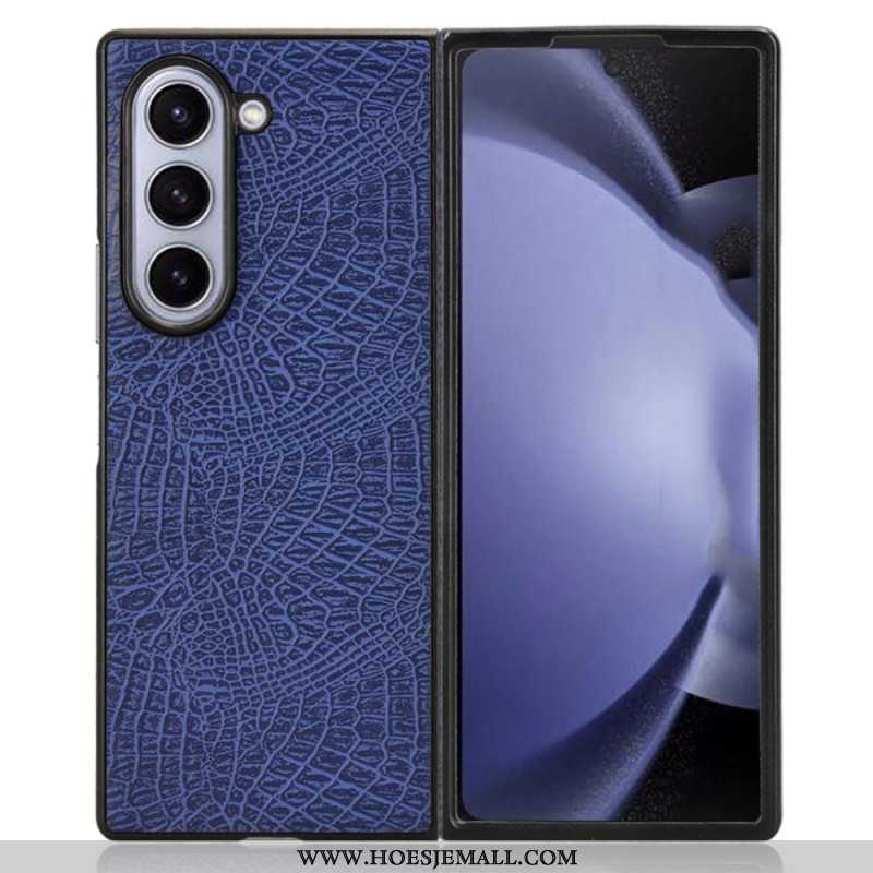 Hoesje Samsung Galaxy Z Fold 6 Ledereffect Bescherming Hoesje