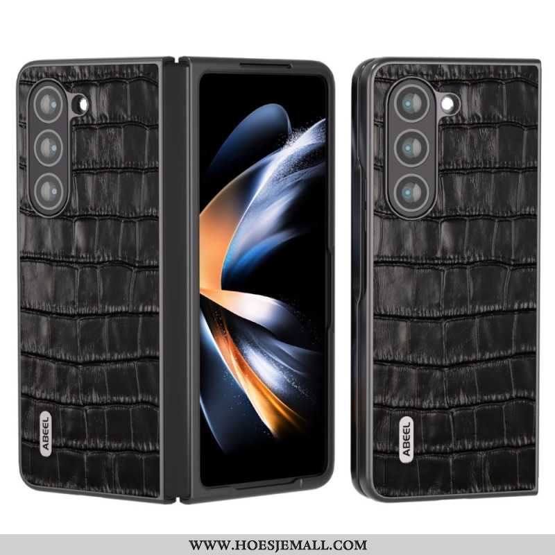 Hoesje Samsung Galaxy Z Fold 6 Krokodiltextuur Abeel Bescherming Hoesje