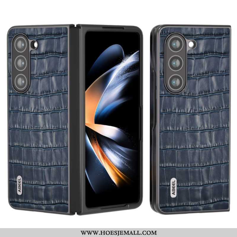 Hoesje Samsung Galaxy Z Fold 6 Krokodiltextuur Abeel Bescherming Hoesje