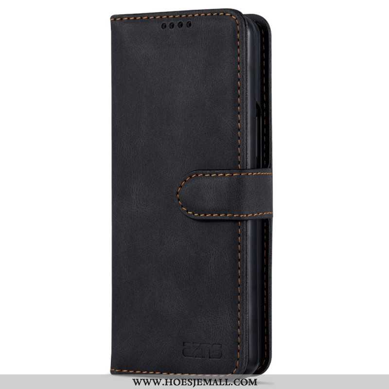 Folio-hoesje Samsung Galaxy Z Fold 6 Telefoonhoesje Azns Suède-effect