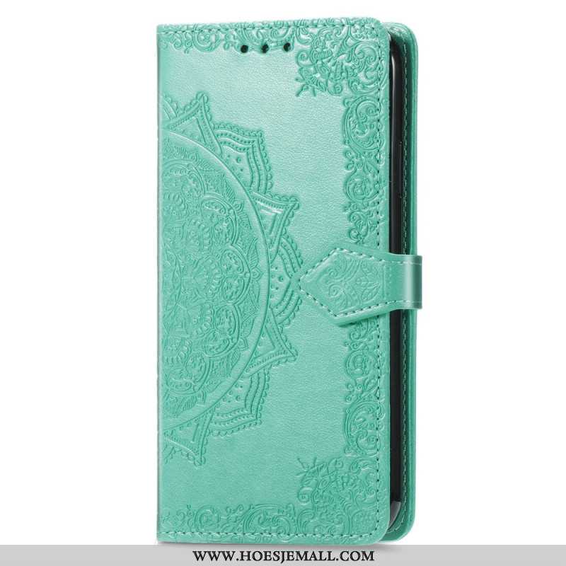 Folio-hoesje Sony Xperia 10 Vi Telefoonhoesje Barok Mandala Met Bandje