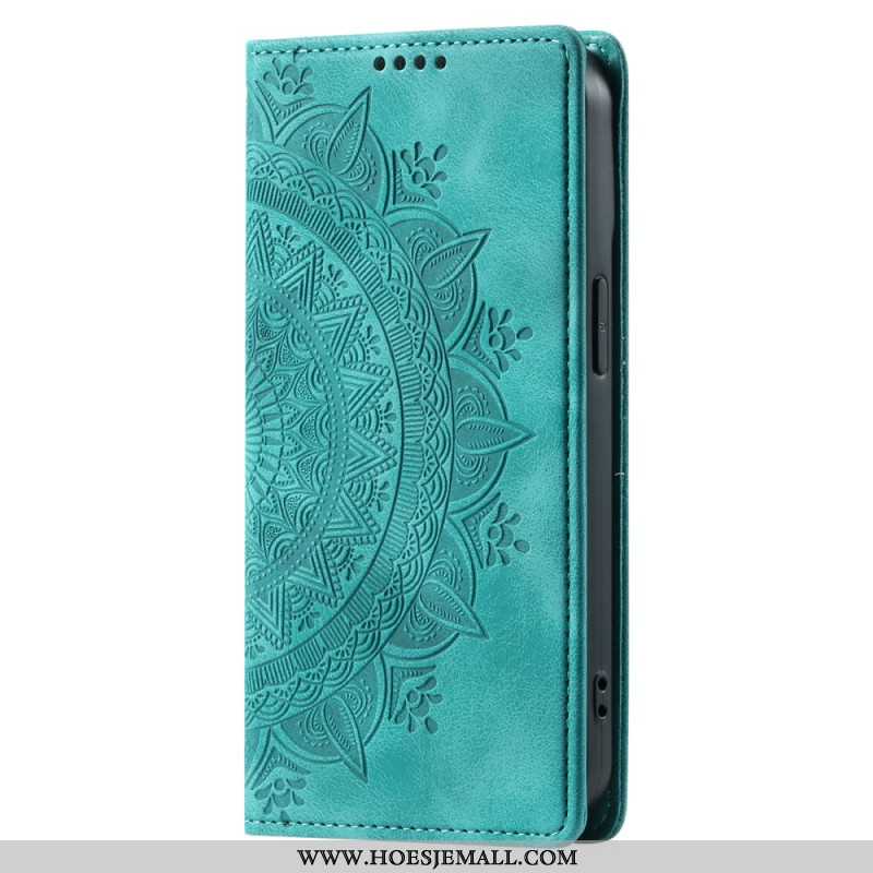 Flip Case Leren Xiaomi 14 Pro Mandala Suède-effect