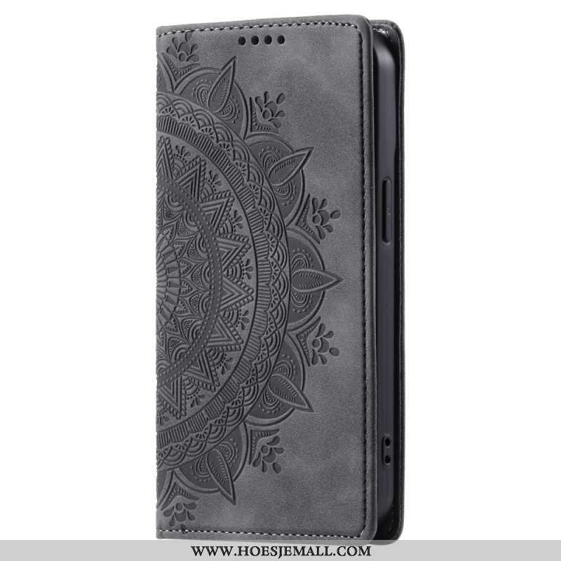 Flip Case Leren Xiaomi 14 Pro Mandala Suède-effect