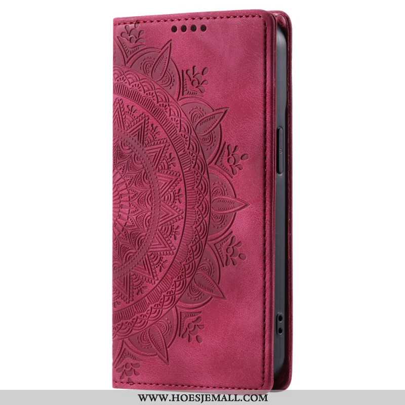 Flip Case Leren Xiaomi 14 Pro Mandala Suède-effect