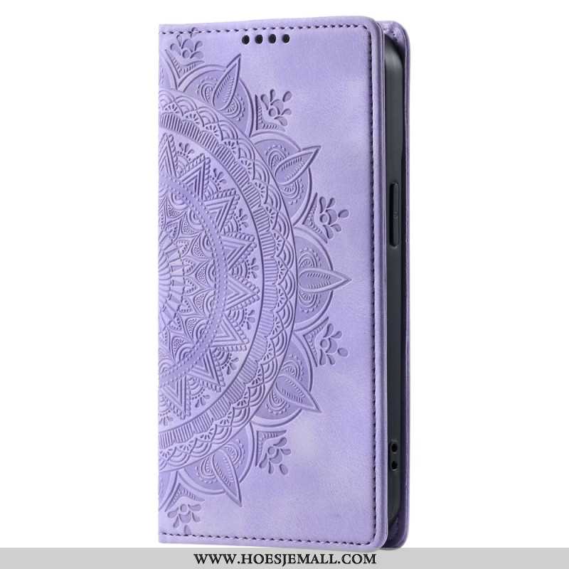 Flip Case Leren Xiaomi 14 Pro Mandala Suède-effect