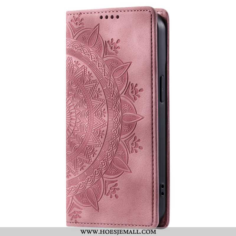 Flip Case Leren Xiaomi 14 Pro Mandala Suède-effect