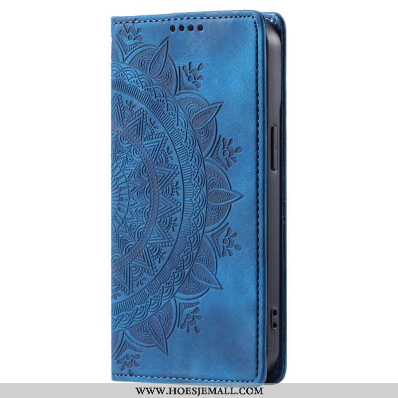 Flip Case Leren Xiaomi 14 Pro Mandala Suède-effect