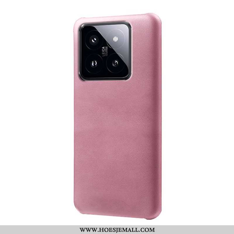 Hoesje Xiaomi 14 Pro Ledereffect Bescherming Hoesje