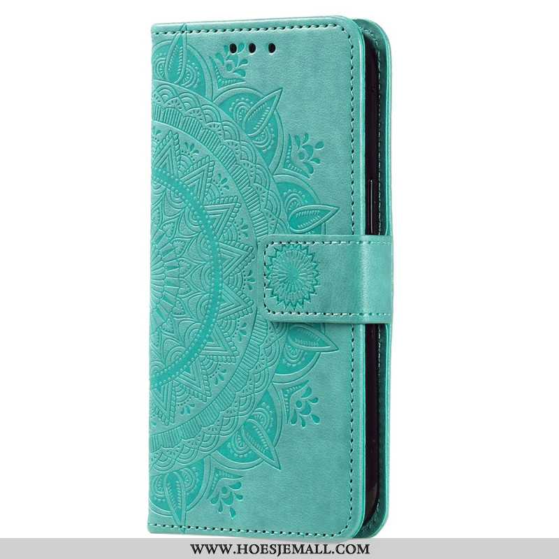 Folio-hoesje Xiaomi 14 Pro Telefoonhoesje Mandala Zon Met Riem