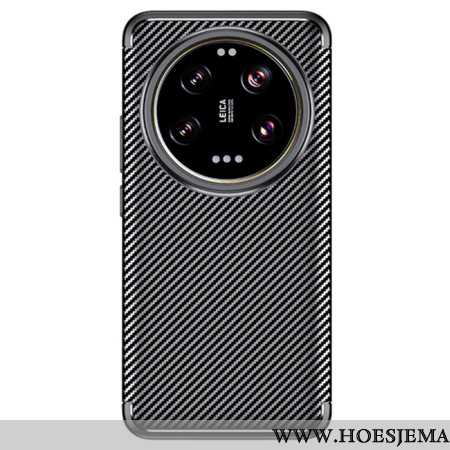 Hoesje Xiaomi 14 Ultra Flexibele Koolstofvezel Bescherming Hoesje