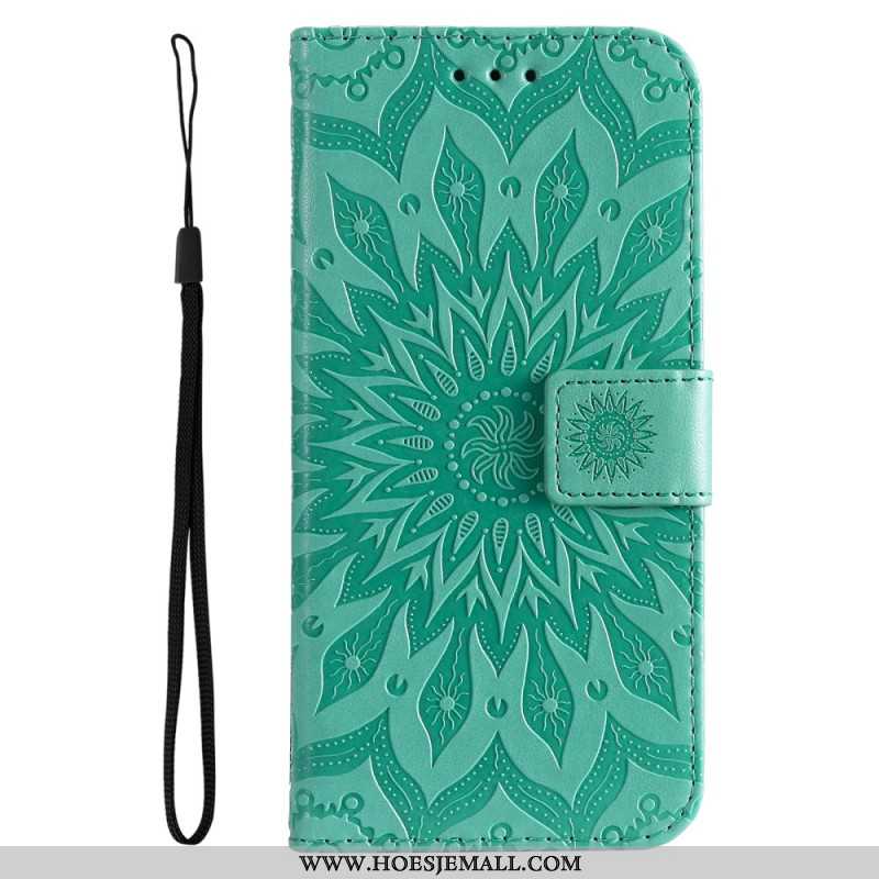 Flip Case Leren Xiaomi 14 Ultra Mandala Met Bandje