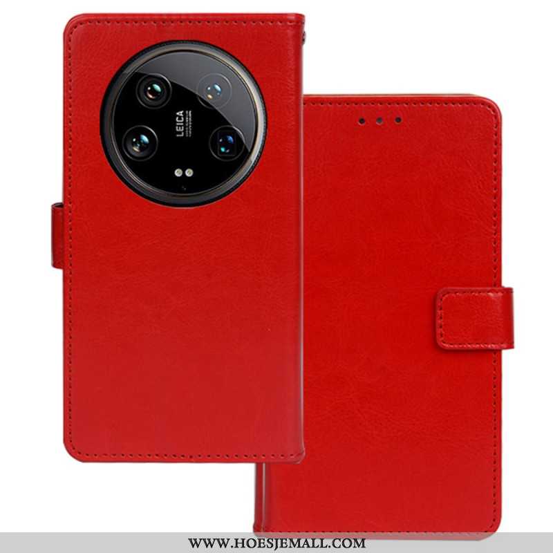 Bescherming Hoesje Xiaomi 14 Ultra Ledereffect Idewei