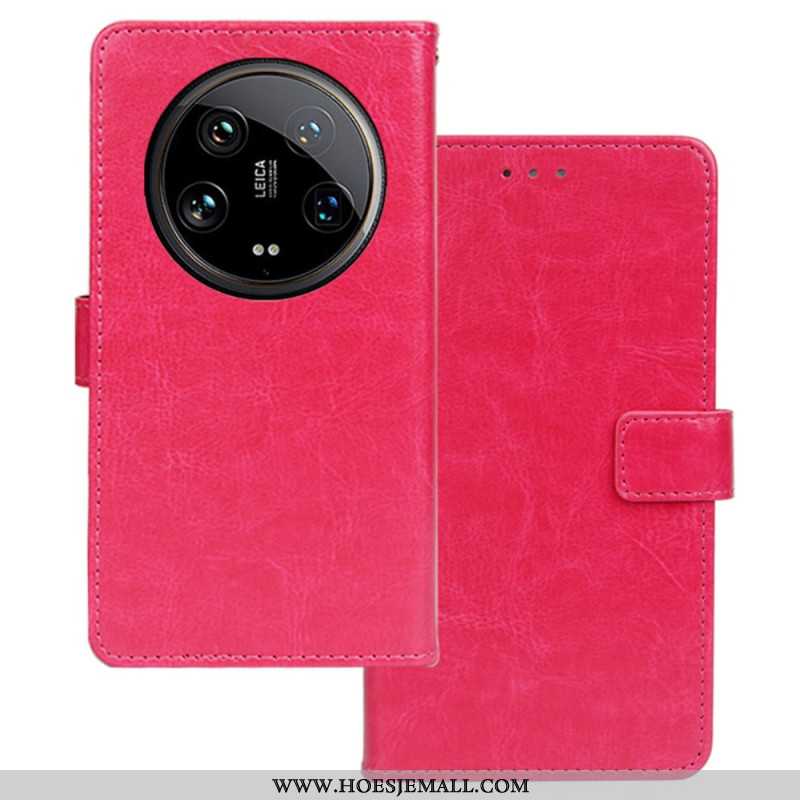 Bescherming Hoesje Xiaomi 14 Ultra Ledereffect Idewei