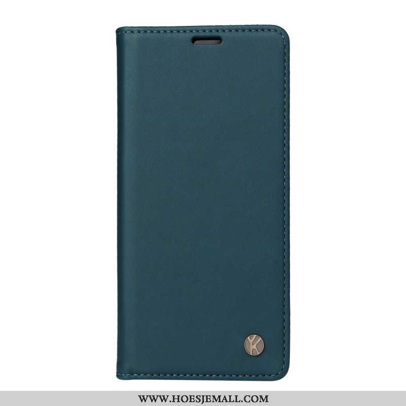 Folio-hoesje Voor Xiaomi 14 Ultra Yikatu Leereffect