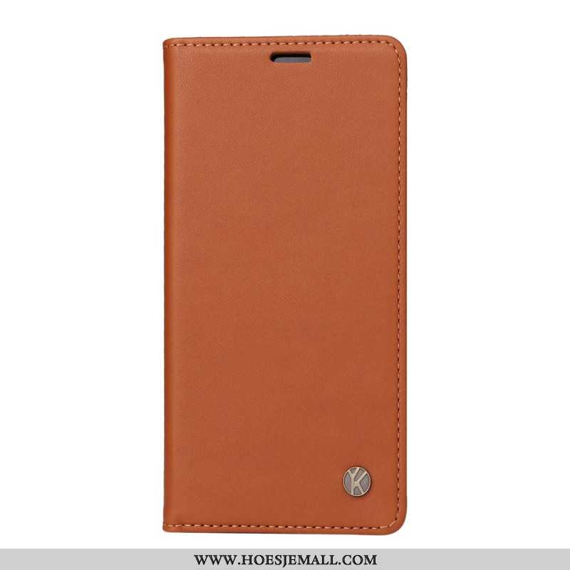 Folio-hoesje Voor Xiaomi 14 Ultra Yikatu Leereffect