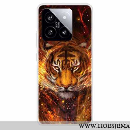 Hoesje Xiaomi 14 Tijger In Vlammen