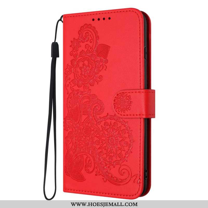 Flip Case Leren Xiaomi 14 Zonnebloempatroon