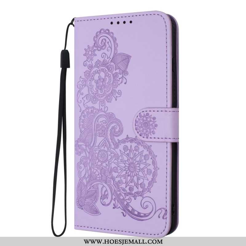 Flip Case Leren Xiaomi 14 Zonnebloempatroon