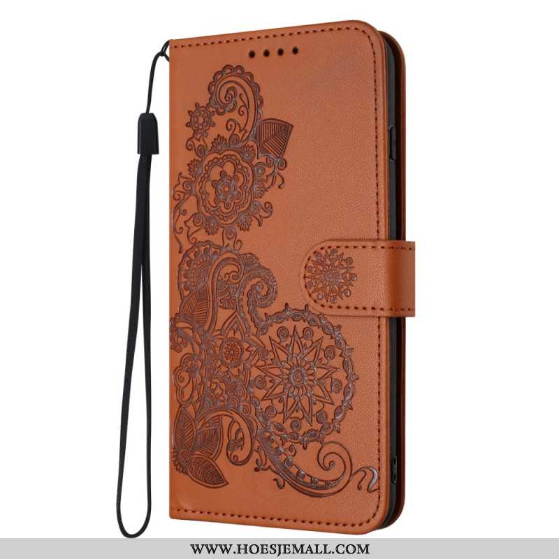 Flip Case Leren Xiaomi 14 Zonnebloempatroon