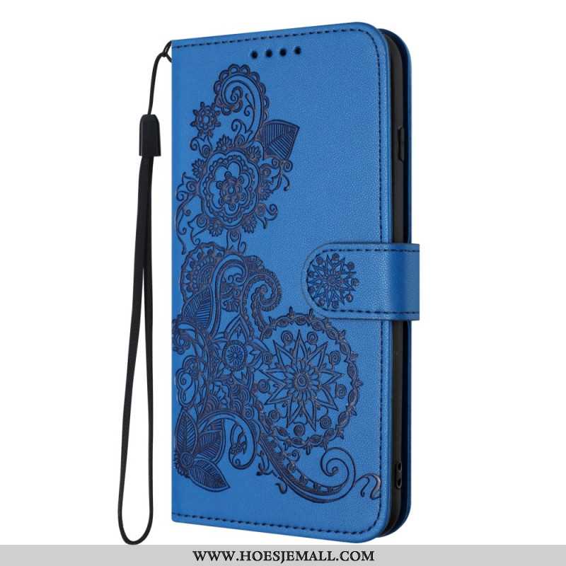 Flip Case Leren Xiaomi 14 Zonnebloempatroon