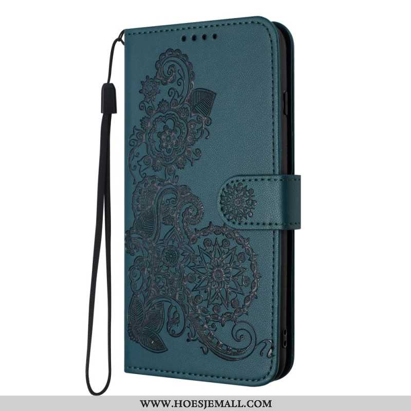 Flip Case Leren Xiaomi 14 Zonnebloempatroon