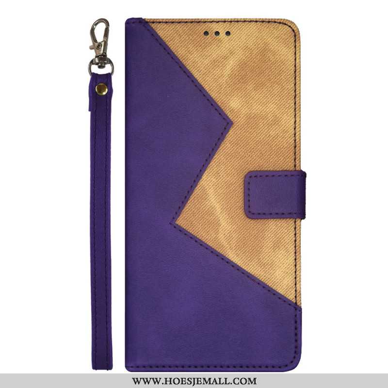 Leren Hoesje Xiaomi 14 Tweekleurige Idewei Bescherming Hoesje