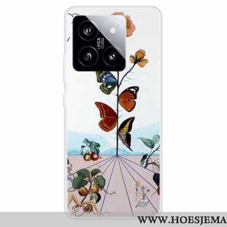 Hoesje Xiaomi 14 Bloemen Vlinders