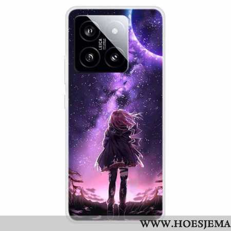 Hoesje Xiaomi 14 Jong Meisje Met De Sterren Bescherming Hoesje