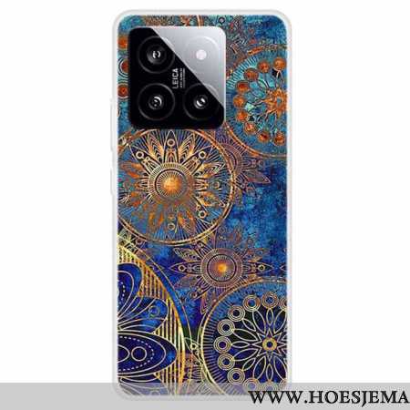 Hoesje Xiaomi 14 Gouden Bloemen