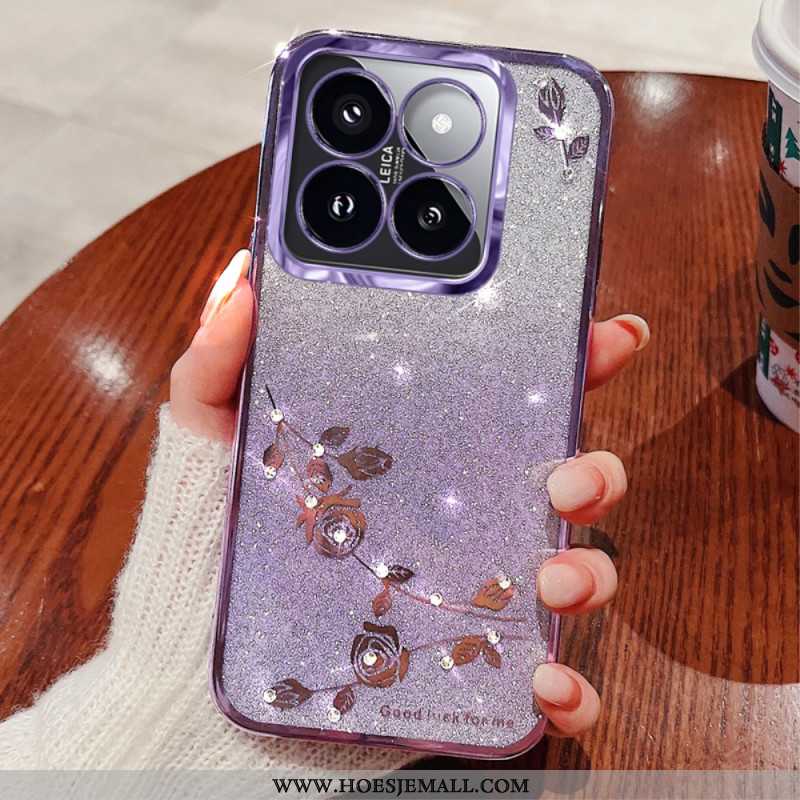 Hoesje Voor Xiaomi 14t Pro Steentjes En Bloemen Kadem