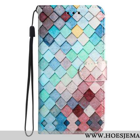 Leren Hoesje Voor Xiaomi 14t Pro Raster