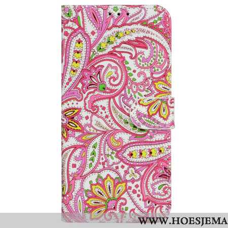 Leren Hoesje Xiaomi 14t Premium Bloemmotief