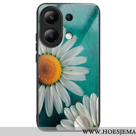 Hoesje Xiaomi Redmi Note 13 4g Madeliefjes Van Gehard Glas Bescherming Hoesje