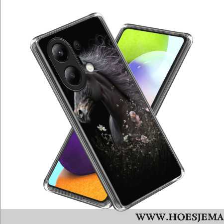 Hoesje Voor Xiaomi Redmi Note 13 4g Paard En Bloem