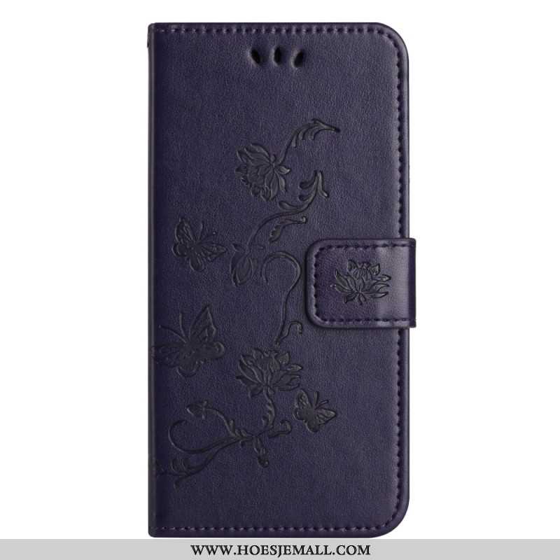 Leren Hoesje Xiaomi Redmi Note 13 4g Bloemenband