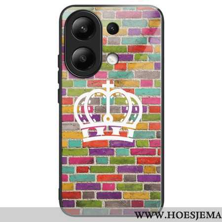 Hoesje Xiaomi Redmi Note 13 4g Gekleurd Gehard Glas Voor De Muur Bescherming Hoesje