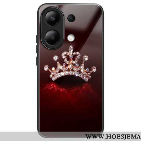 Hoesje Xiaomi Redmi Note 13 4g Gehard Glas Met Diamanten Kroon