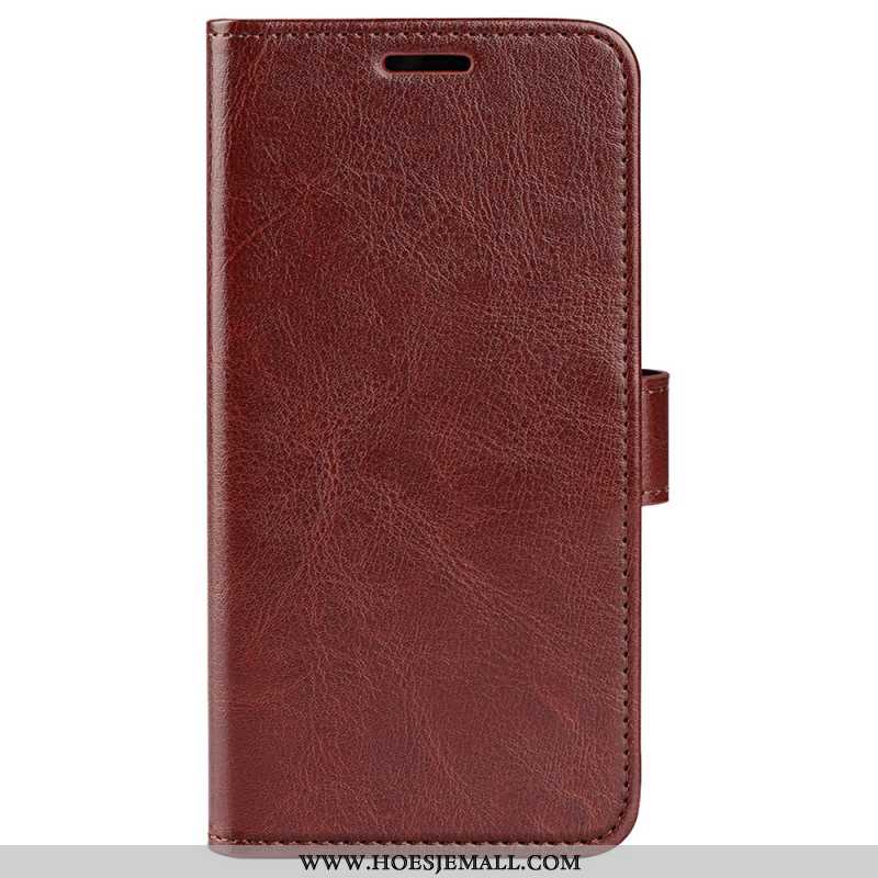 Leren Hoesje Xiaomi Redmi Note 13 4g Vintage Textuur Bescherming Hoesje