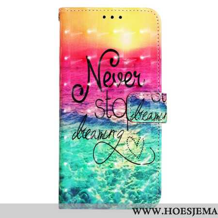 Leren Hoesje Xiaomi Redmi Note 13 4g Stop Nooit Met Dromen