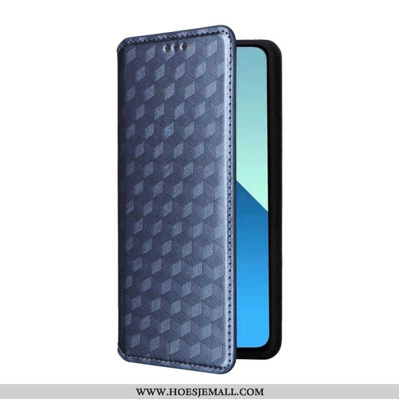 Folio-hoesje Xiaomi Redmi Note 13 4g Telefoonhoesje 3d Diamanten