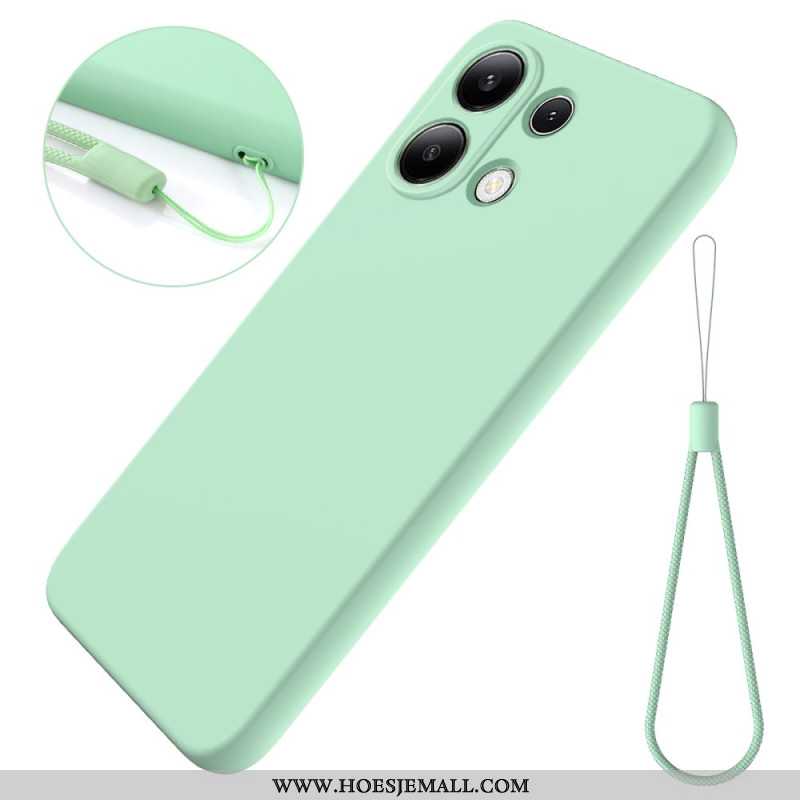 Cover Hoesje Xiaomi Redmi Note 13 4g Telefoonhoesje Vloeibare Siliconen Band