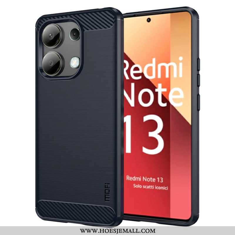 Hoesje Xiaomi Redmi Note 13 4g Mofi Geborstelde Koolstofvezel