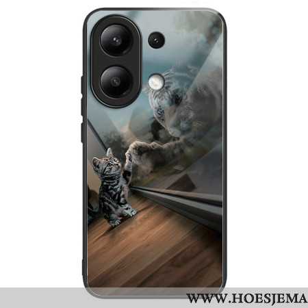 Case Hoesje Xiaomi Redmi Note 13 4g Telefoonhoesje Spiegel Cat