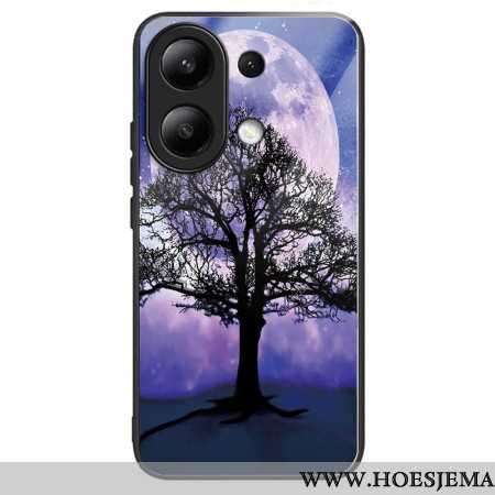 Hoesje Xiaomi Redmi Note 13 4g Marmer En Maangehard Glas