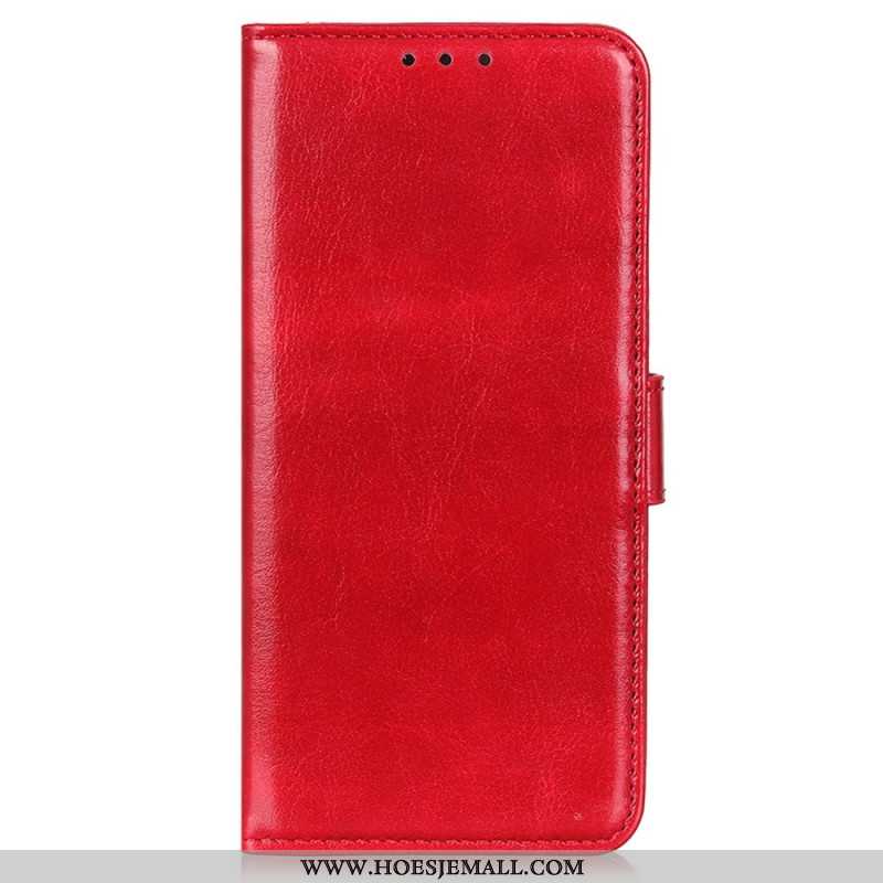 Leren Hoesje Xiaomi Redmi Note 13 4g Imitatie Lakleer Bescherming Hoesje