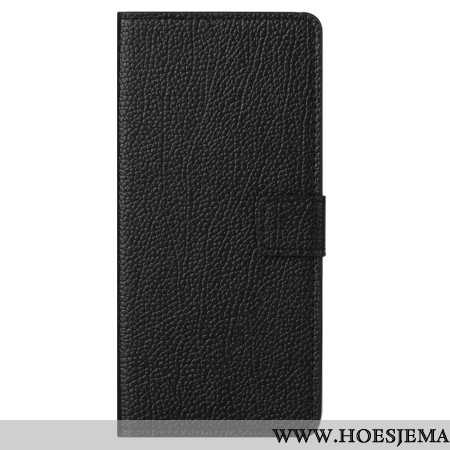 Flip Case Leren Xiaomi Redmi Note 13 4g Litchi-textuur Met Riempje